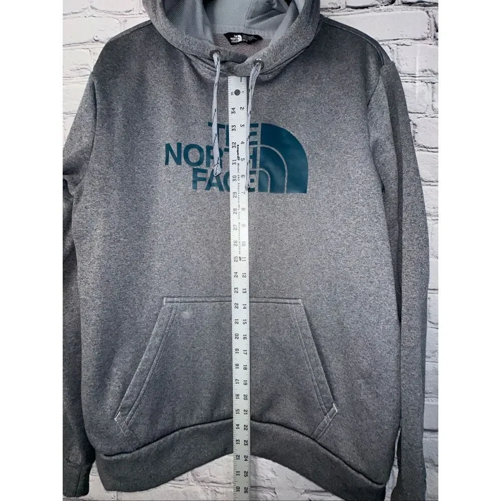 The North Face Half Dome Pullover Hoodie Men’s Medium Gray Teal Logo